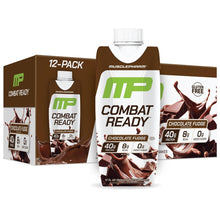 Load image into Gallery viewer, MusclePharm Combat Ready 40g Protein Shake Ready to Drink RTD with BCAA Glutamine, 12 x 500ml Carton