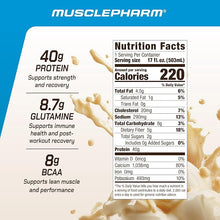 Load image into Gallery viewer, MusclePharm Combat Ready 40g Protein Shake Ready to Drink RTD with BCAA Glutamine, 12 x 500ml Carton