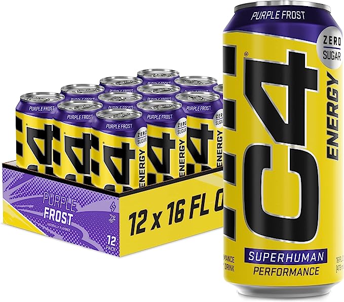 Cellucor C4 ENERGY Performance Energy Drink RTD Zero Sugar (473ml x 12 Cans Carton)