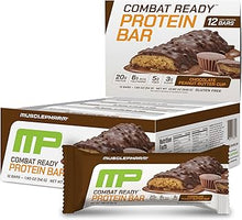 Load image into Gallery viewer, MusclePharm Combat Ready Protein Bar, 12 Bars Per Box