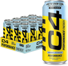 Load image into Gallery viewer, Cellucor C4 ENERGY Performance Energy Drink RTD Zero Sugar (473ml x 12 Cans Carton)