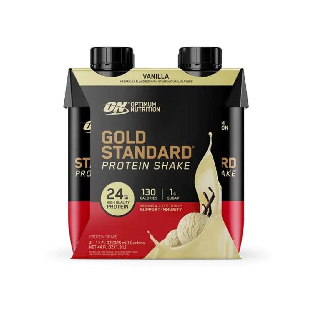 Optimum Nutrition ON Gold Standard Whey Protein Shake Ready To Drink RTD, 325ml - 100% Authentic, Choice of 4 / 12 Packs
