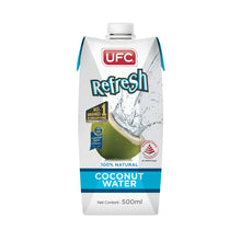 Load image into Gallery viewer, UFC Refresh Coconut Water 500ml x 24 Packs (2 Cartons of 12 Packs)