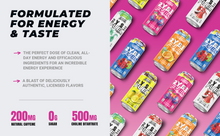 Load image into Gallery viewer, RYSE Fuel Energy Drink On The Go Energy 0 Sugars 0 Calories Vegan 200mg Caffeine 12 Pack Variety Pack
