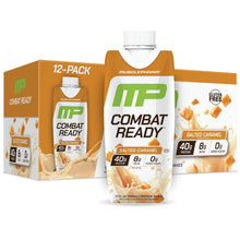 Load image into Gallery viewer, MusclePharm Combat Ready 40g Protein Shake Ready to Drink RTD with BCAA Glutamine, 12 x 500ml Carton
