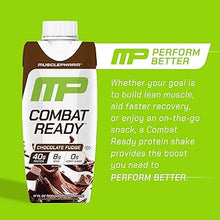 Load image into Gallery viewer, MusclePharm Combat Ready 40g Protein Shake Ready to Drink RTD with BCAA Glutamine, 12 x 500ml Carton
