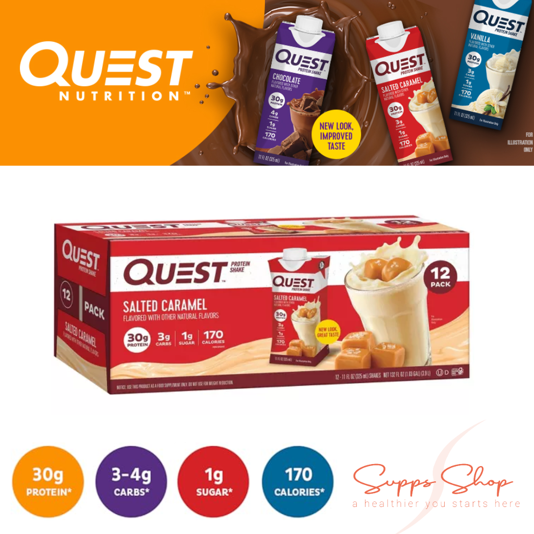Quest Nutrition Ready To Drink Protein Shake RTD (325ml x 12 Packs Per Carton)
