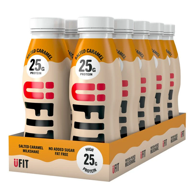 UFIT 25g High Protein Shake Drink, 10 x 330ML Carton - Promotes a Lean Body (NutriGrade B)
