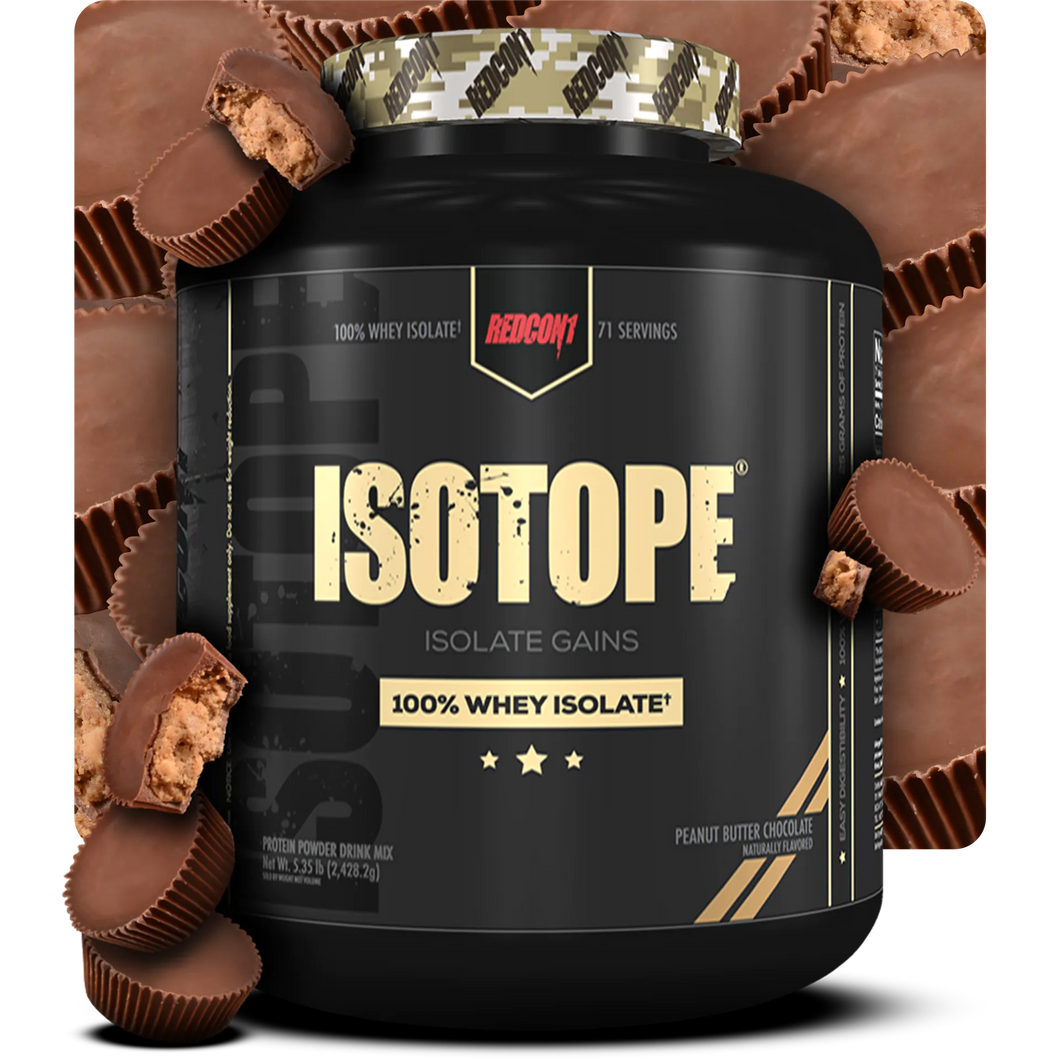 RedCon1 ISOTOPE 100% Whey Isolate, 5Lb - Peanut Butter Chocolate